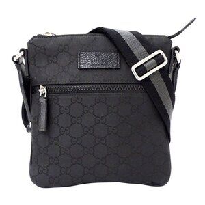 Gucci Bag Women Men Brand Shoulder Bag GG Nylon Black Black Mini Bag